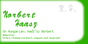 norbert haasz business card